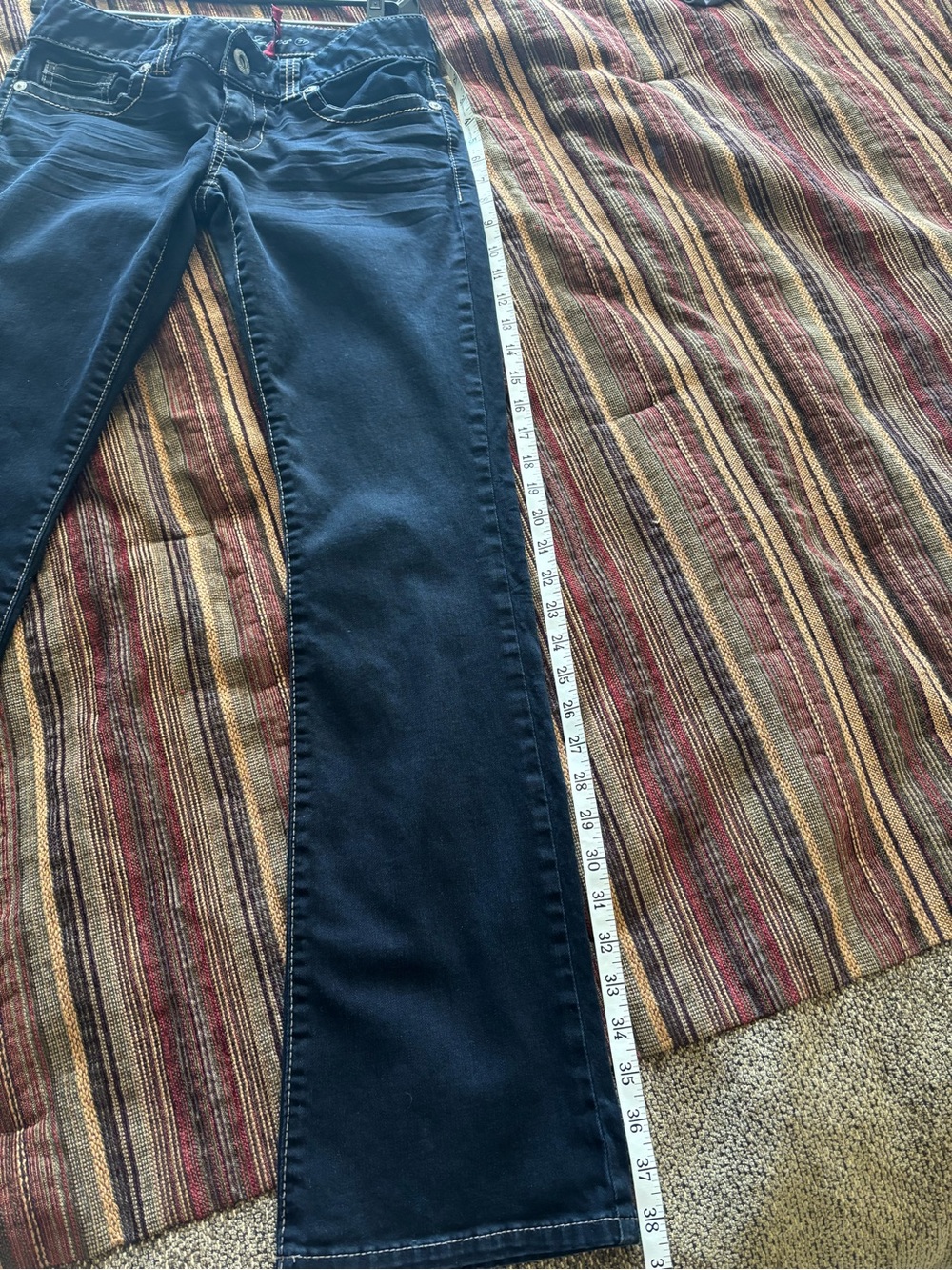 Vintage Guess Midnight Blue Jeans Stretch Daredevil boot cut Los Angeles 1981 - Picture 4 of 11